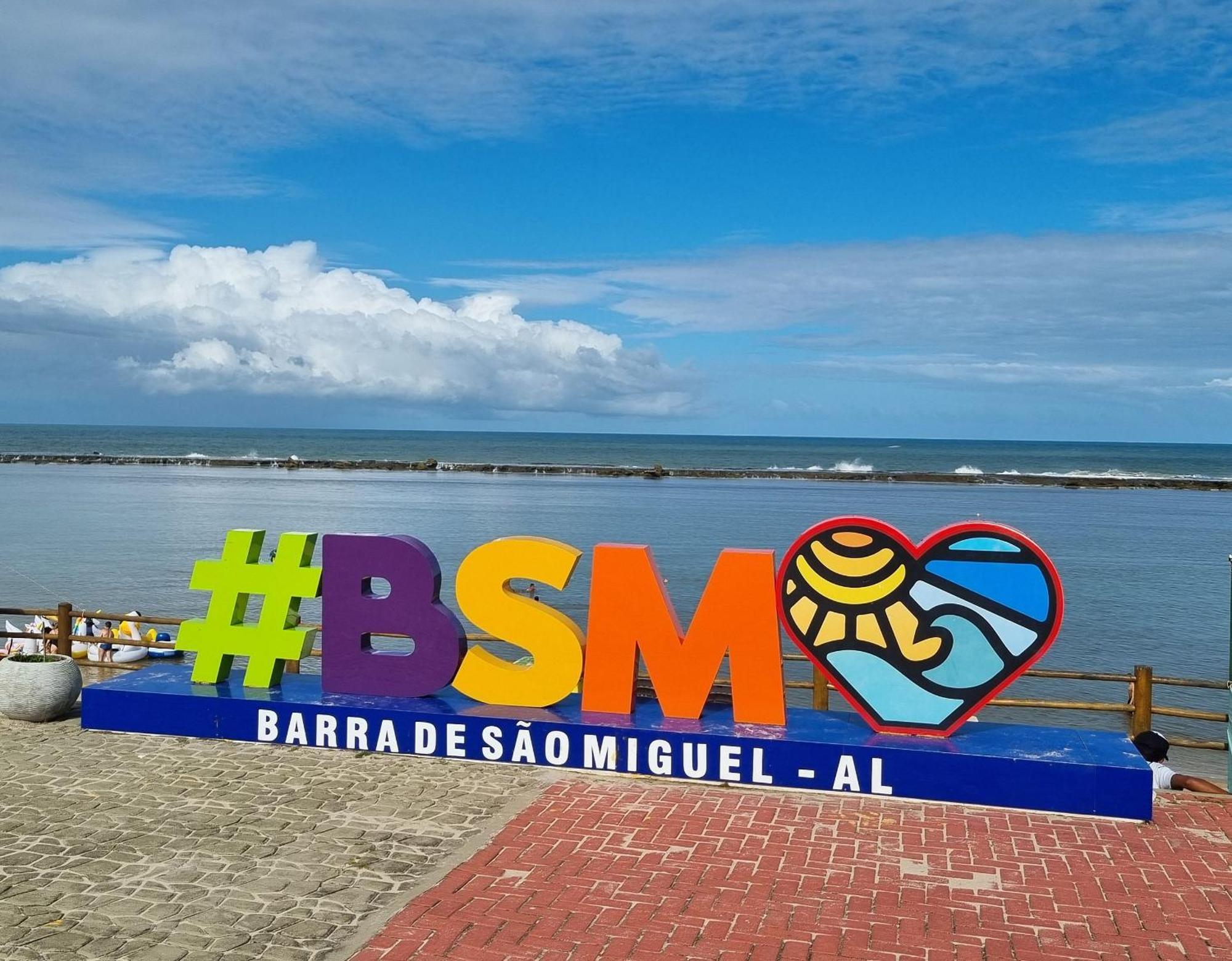 Areias do Mar - 3 quartos à beira-mar Barra de São Miguel Exterior foto